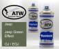 Preview: Jeep, Jeep Green Effect, GJ / EGJ: 400ml Sprühdose + 400ml Klarlack - Set, von ATW Autoteile West.